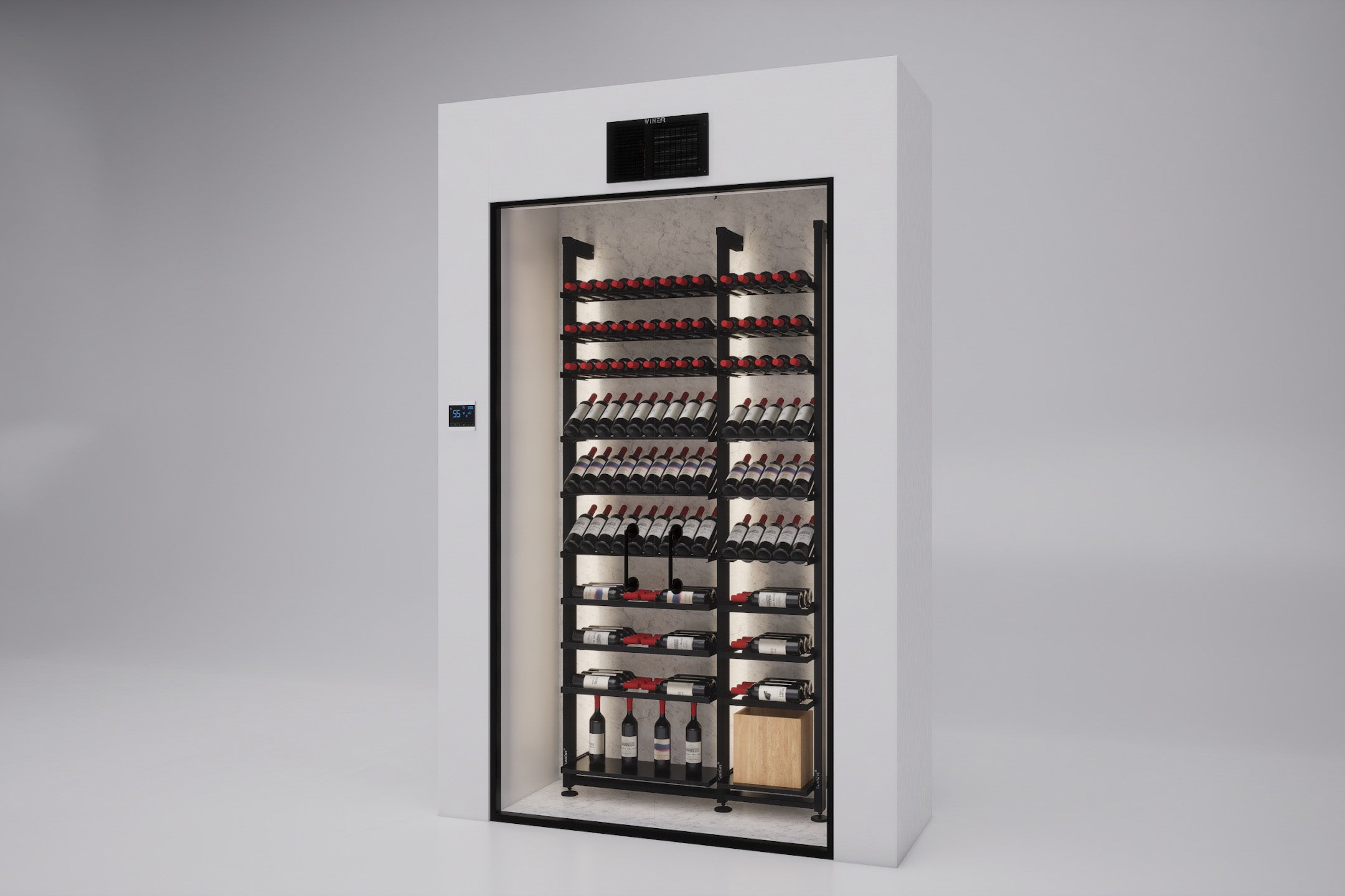 Wine-R WR2500 installed above a wine-cellar door