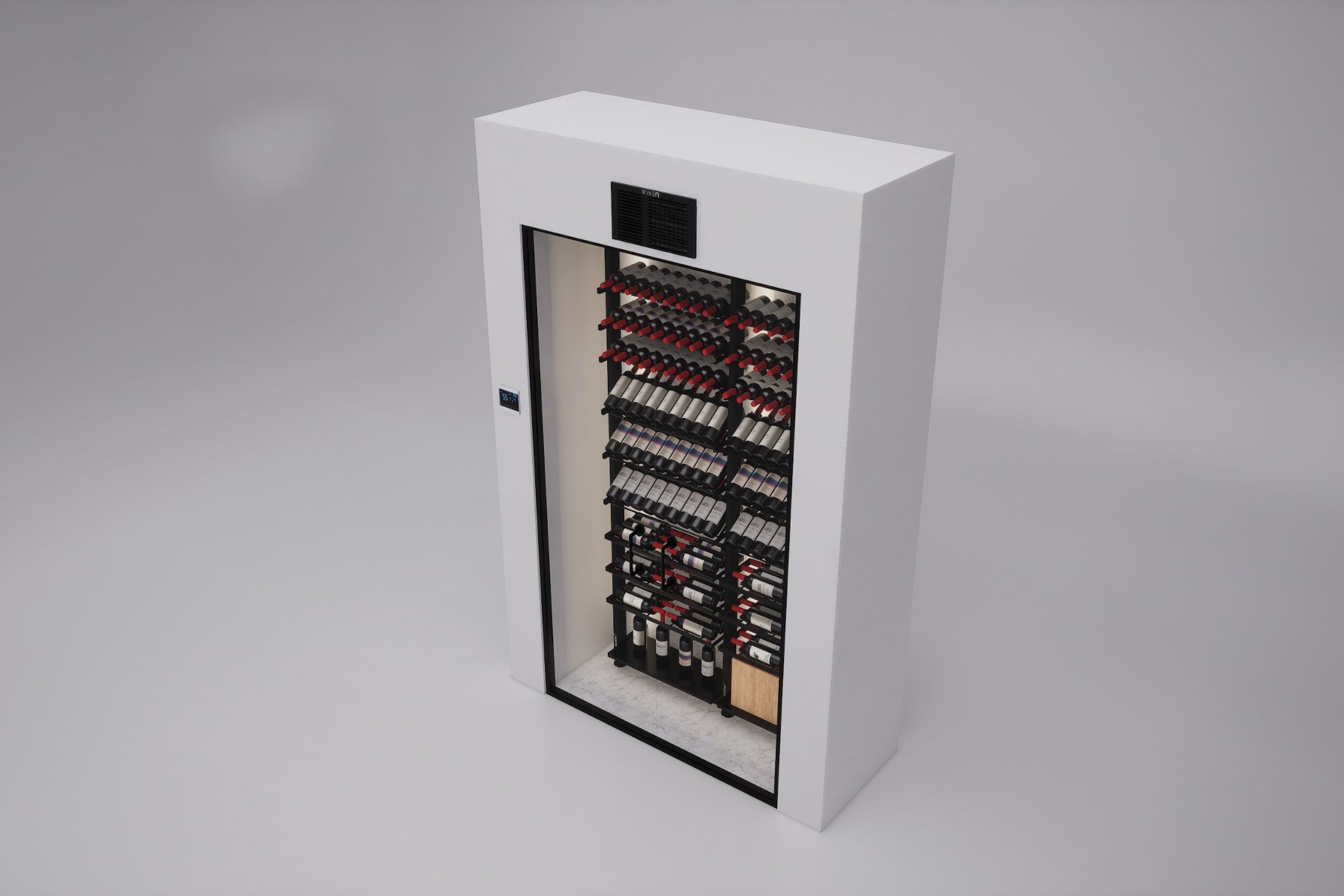 Wine-R WR2500 installed above a wine-cellar door